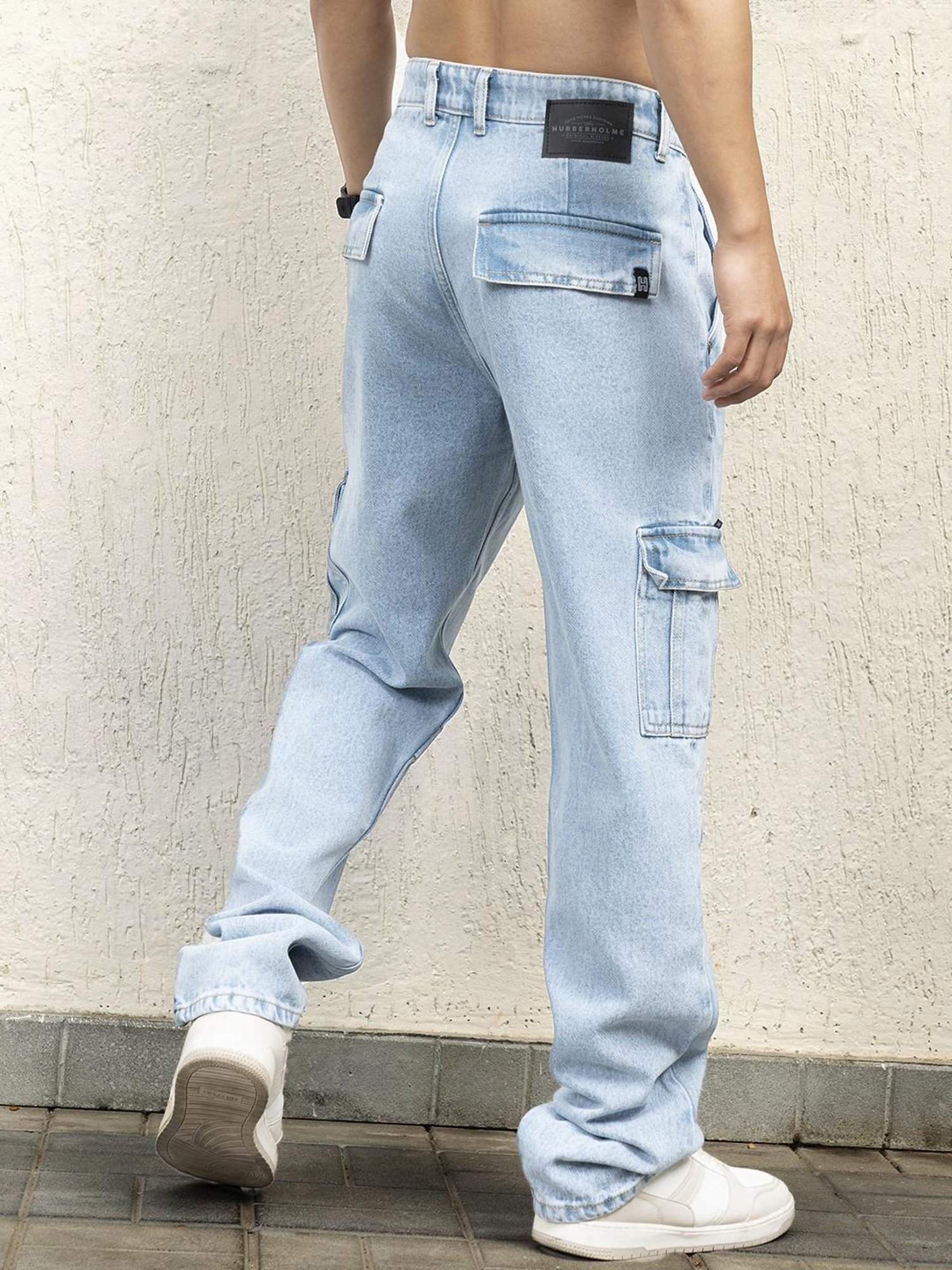 Hubberholme Men Cotton Long Sleeves Oversized Checked Double Pocket Shirt 37