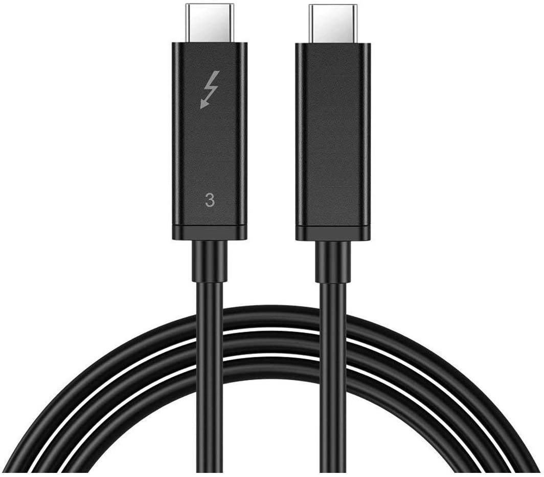 CY USB4 Thunderbolt Cable Thunderbolt 3 (USB-C) to Thunderbolt 3 Cable Adapter 40Gbps for Laptop 80cm