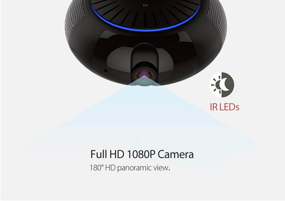 IP Camera WiFi Bluetooth 1080P Speaker Network Video Recorder Micro USB 2-way