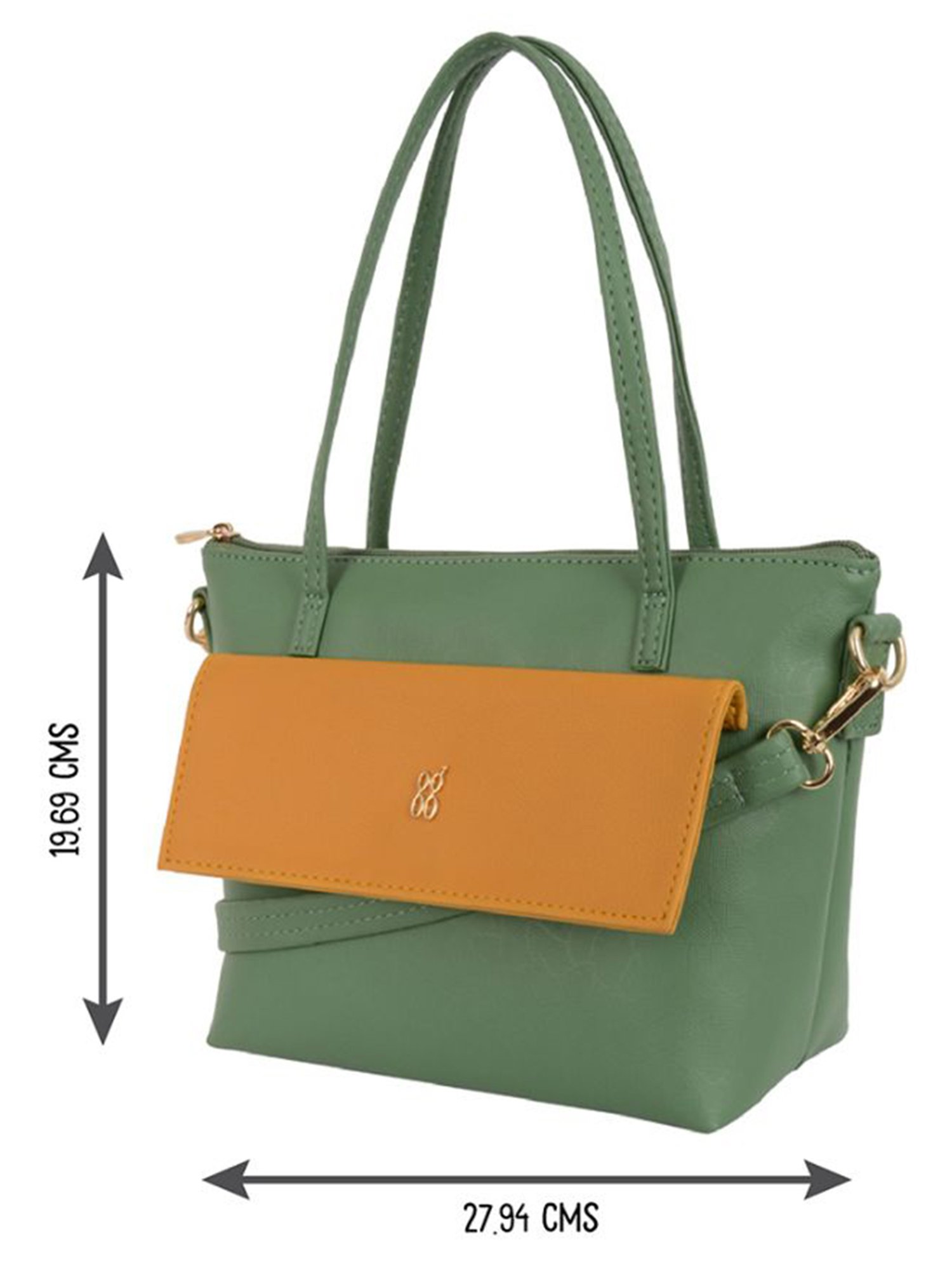 Baggit Green Small Tote Bag