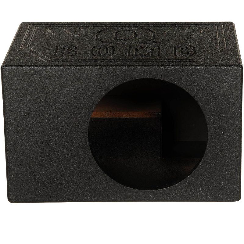 QPower QBOMB12VL Single 12" Vented Ported Car Subwoofer Sub Box Enclosure QBOMB