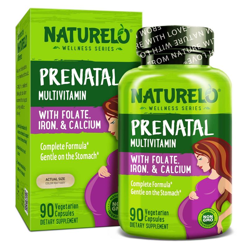 Naturelo Prenatal Multivitamin Capsules with Folate - 90ct