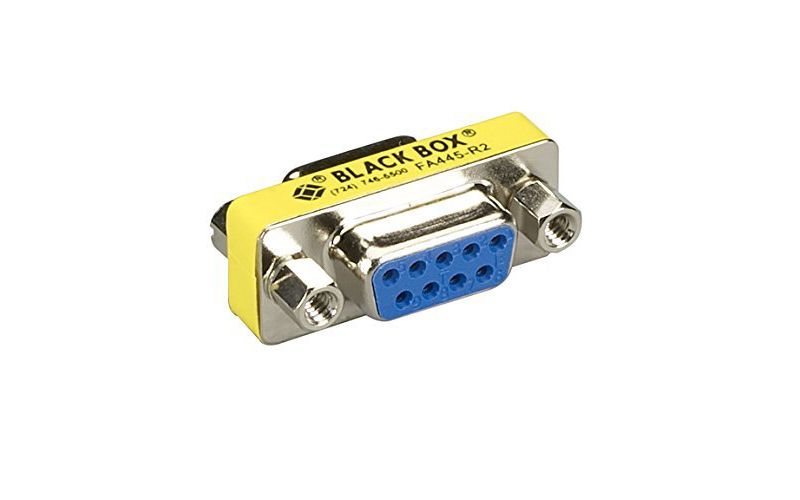 DB9 Gender Changer, EMI/RFI Shielded, Female/Female