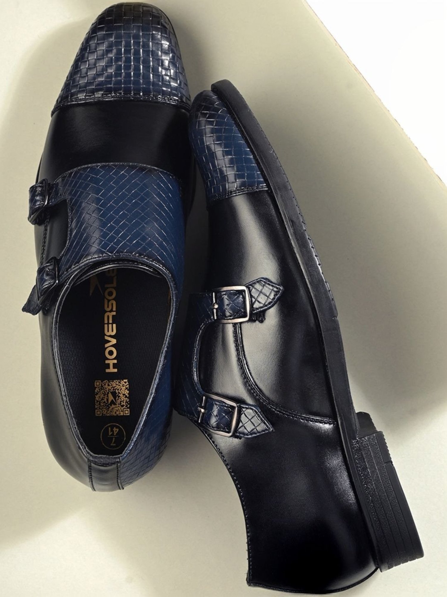 Hoversole Men's Henry Black Monk Shoes