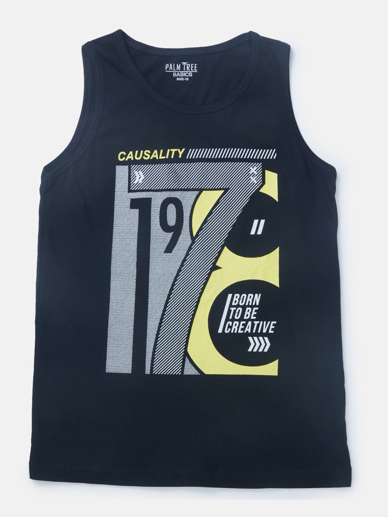 Palm Tree Kids Navy Printed Vest