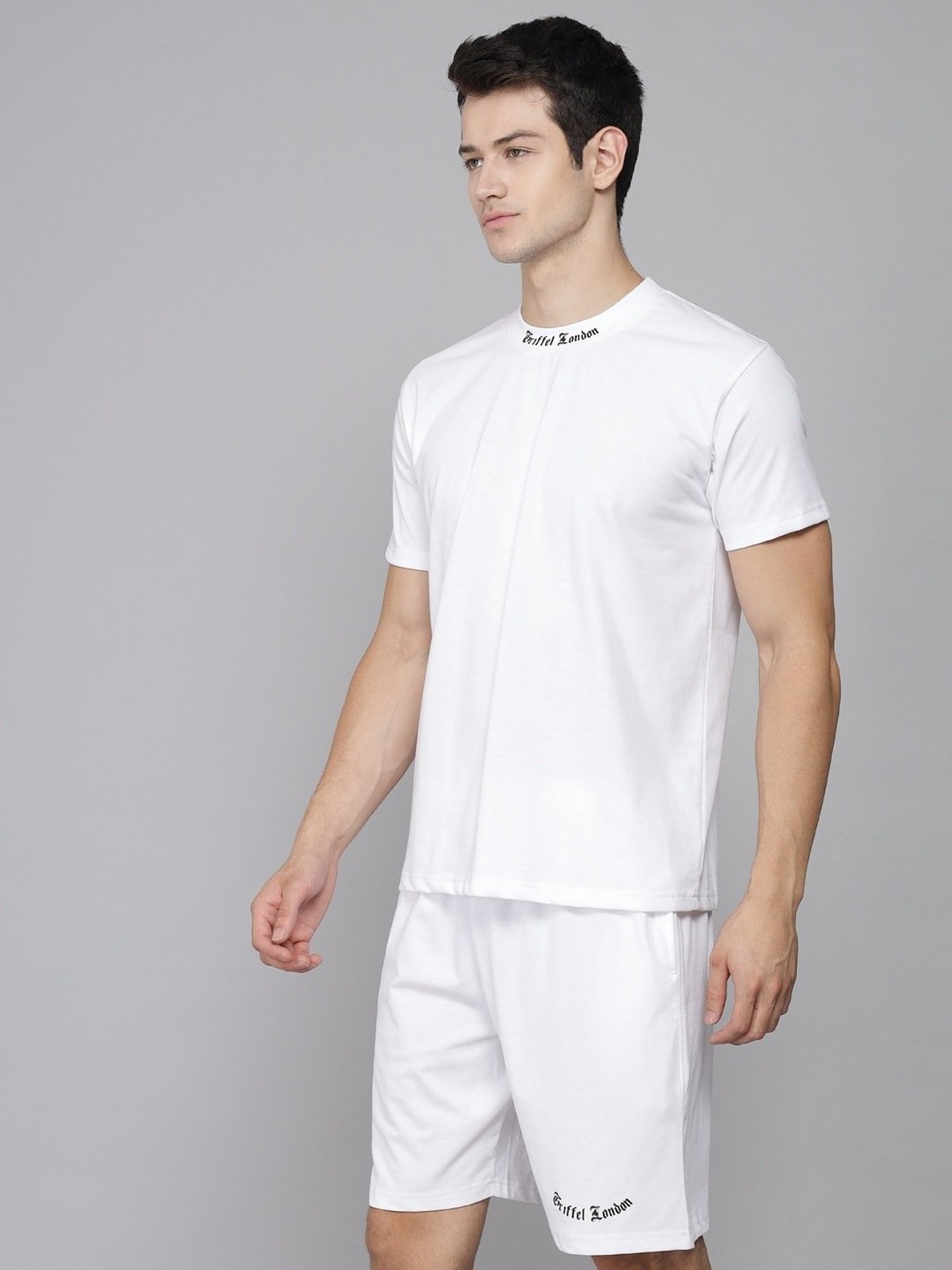 Griffel White Cotton Loose Fit Co-Ord Set