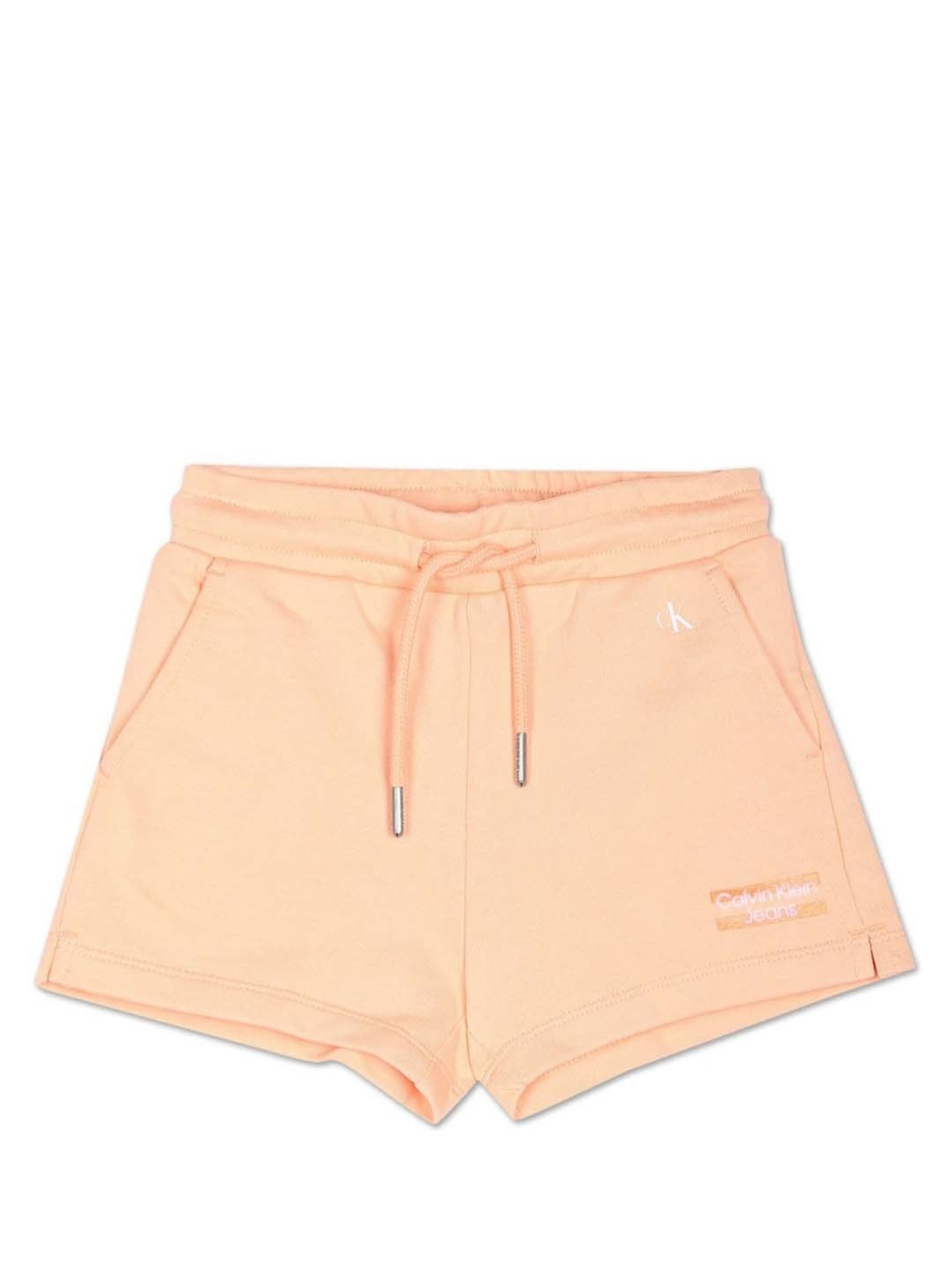 Calvin Klein Jeans Kids Pink Cotton Regular Fit Shorts