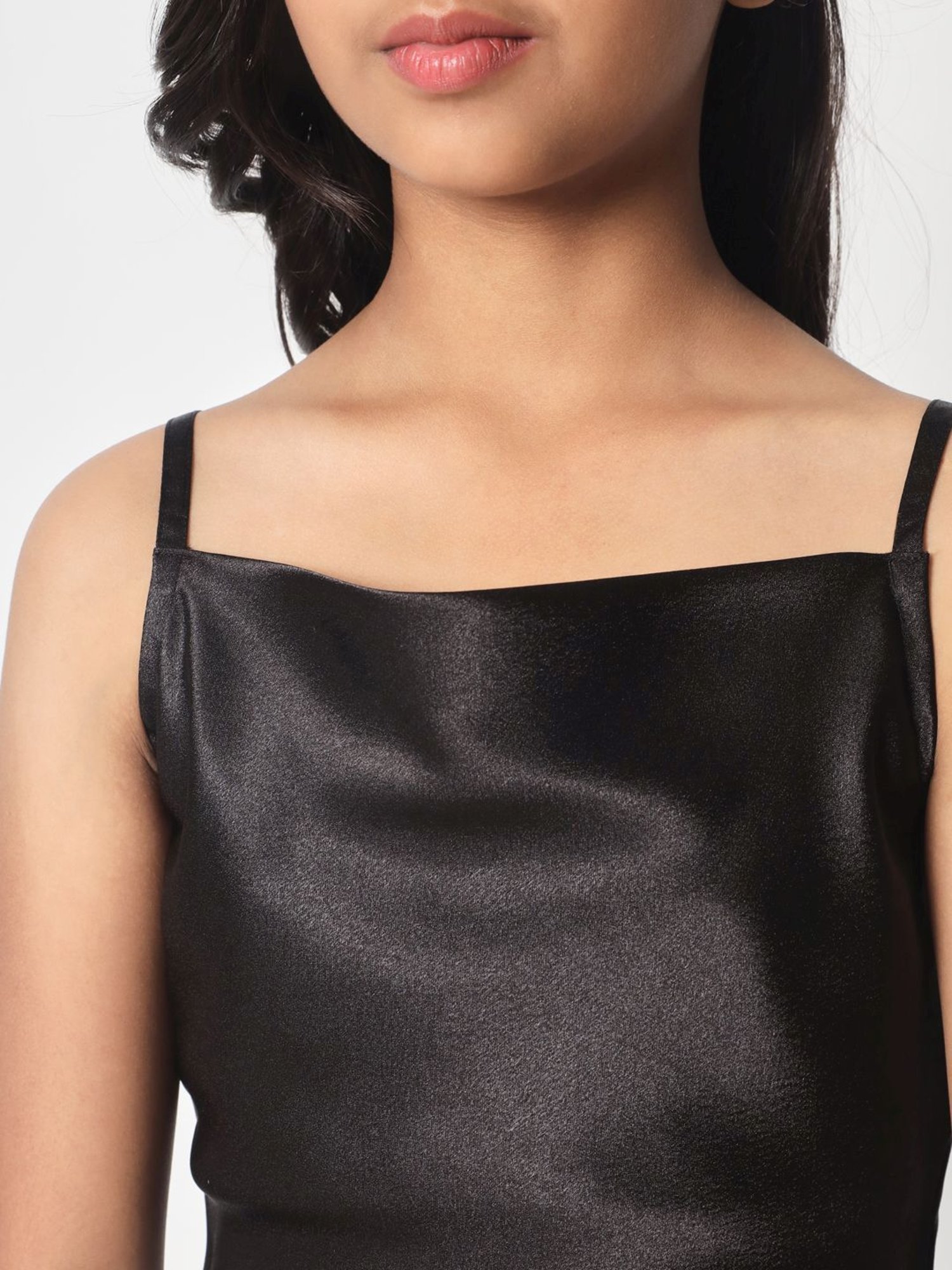 studiorasa Kids Black Fitted Fit Top