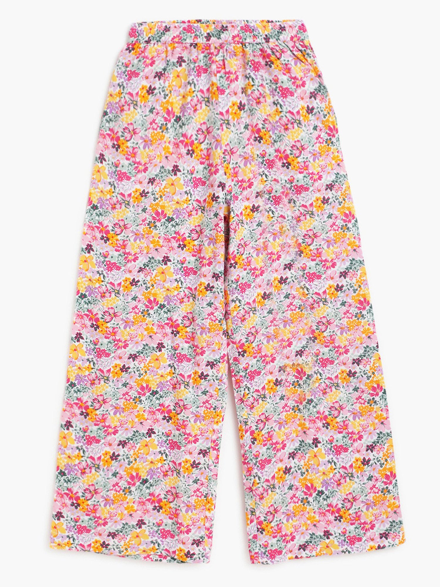 Campana Girls Pink Floral Print Culottes