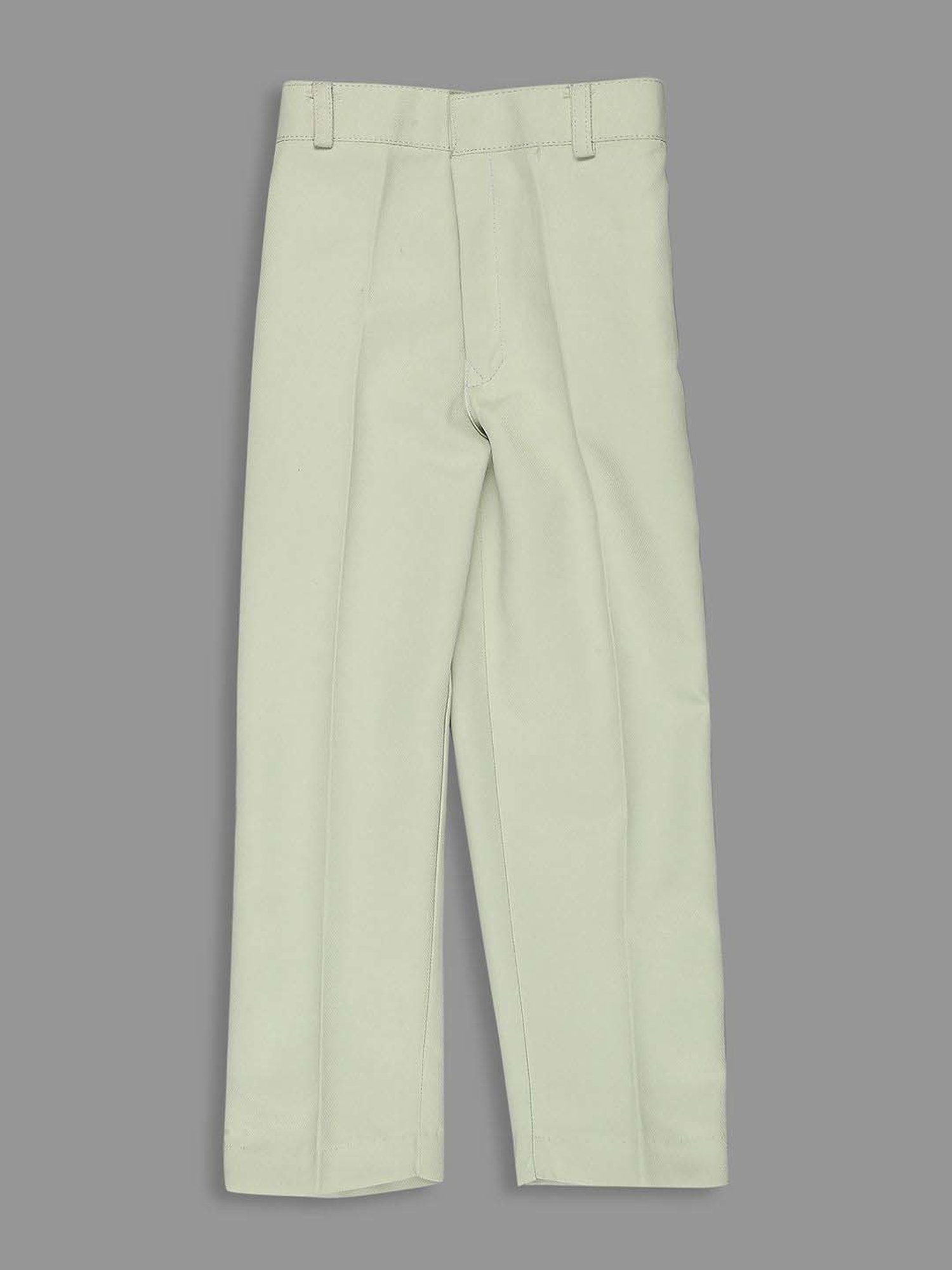 Kids Island Boys Grey & White Solid Full Sleeves Suit Set