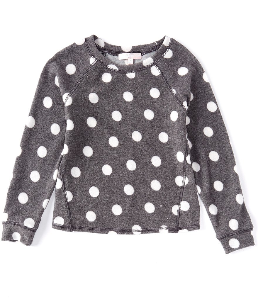 Moa Moa Big Girls 7-16 Long-Sleeve Dotted Tee