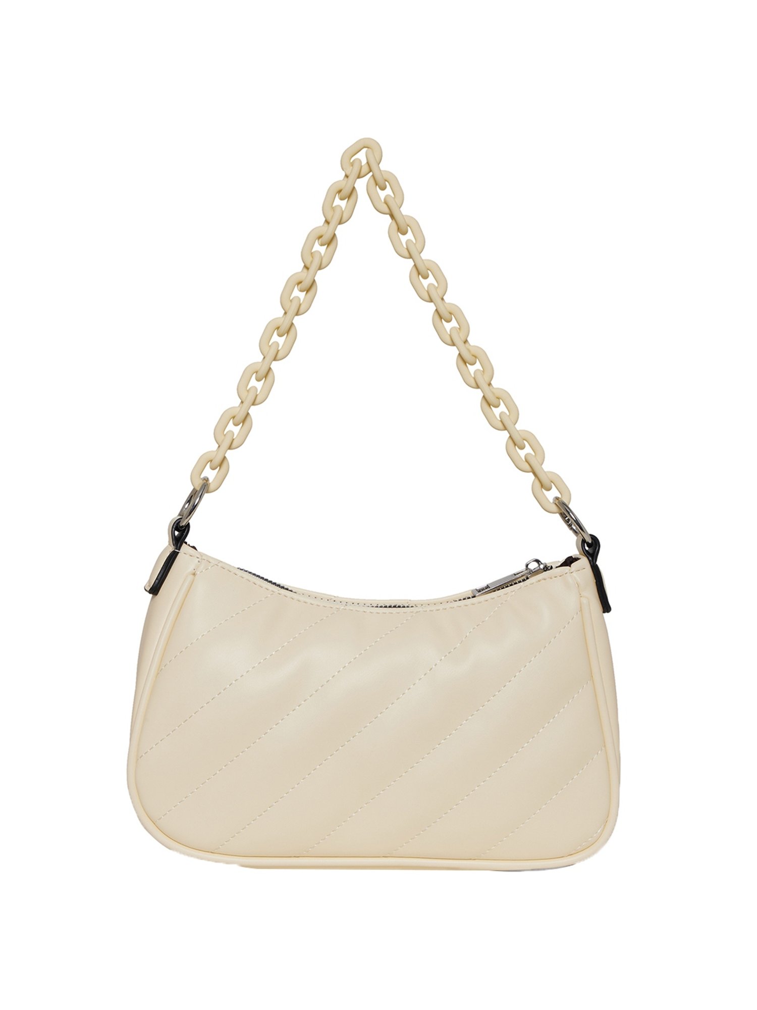 Call It Spring AURAA740 Beige Quilted Medium Sling Handbag