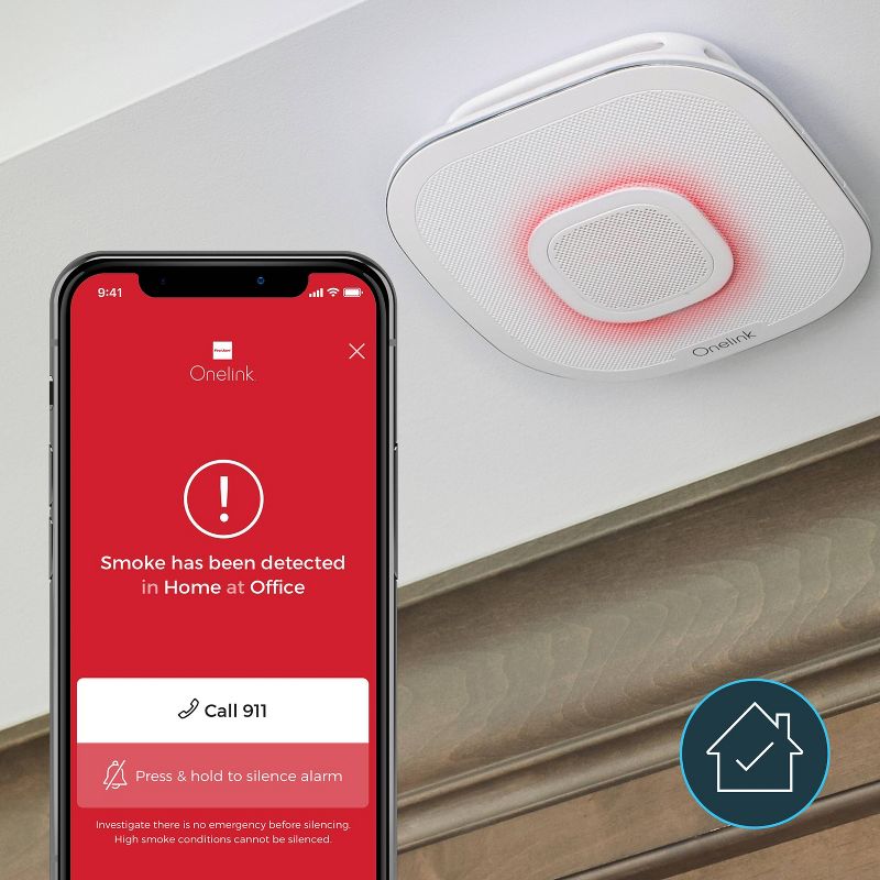 First Alert Onelink Safe & Sound Hardwired Alexa-Enabled Smoke & Carbon Monoxide Detector with Premium Home Speaker