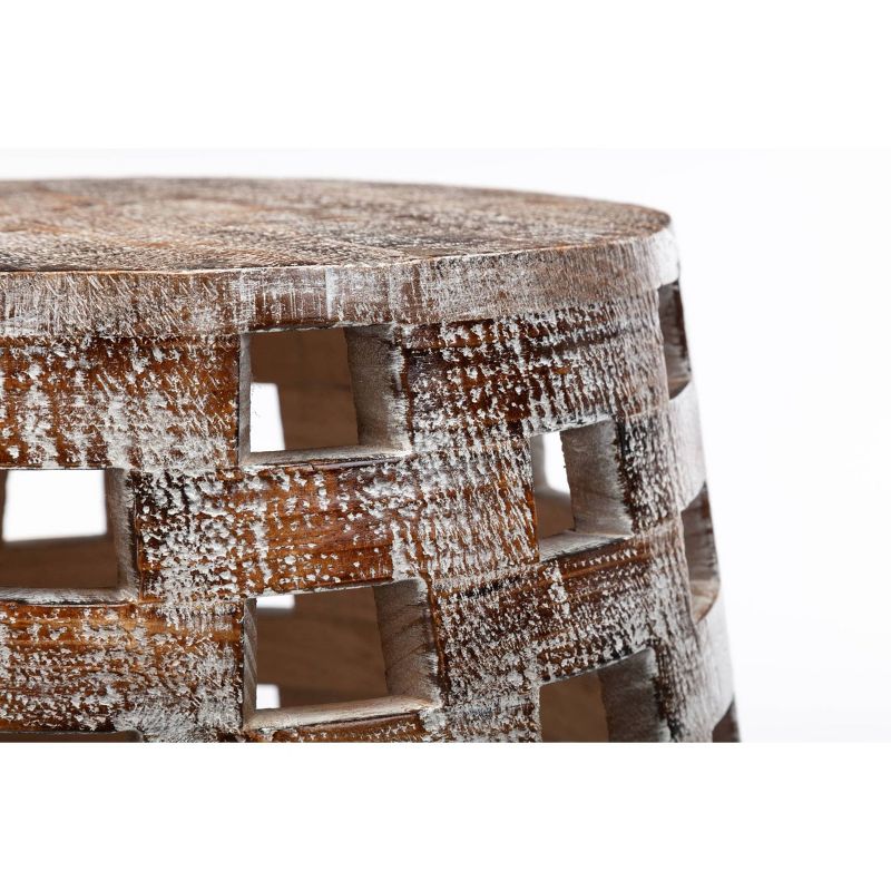 26" Hampton Side Table Weathered Walnut - Boraam