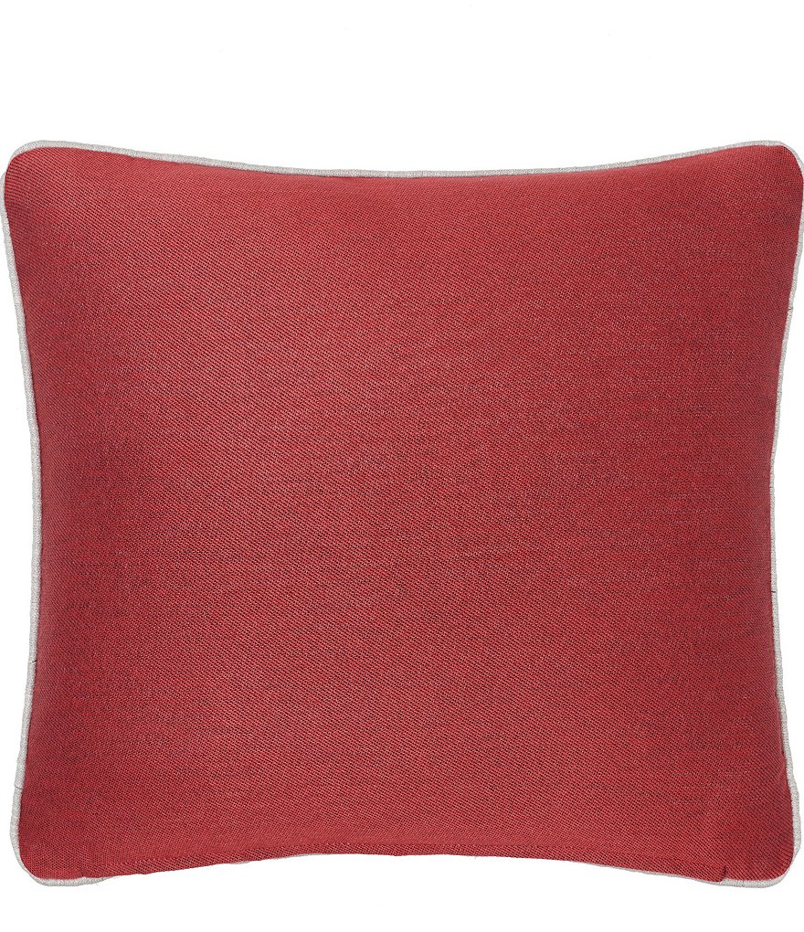 Rose Tree Savoy Diamond Pattern Embroidered Square Pillow