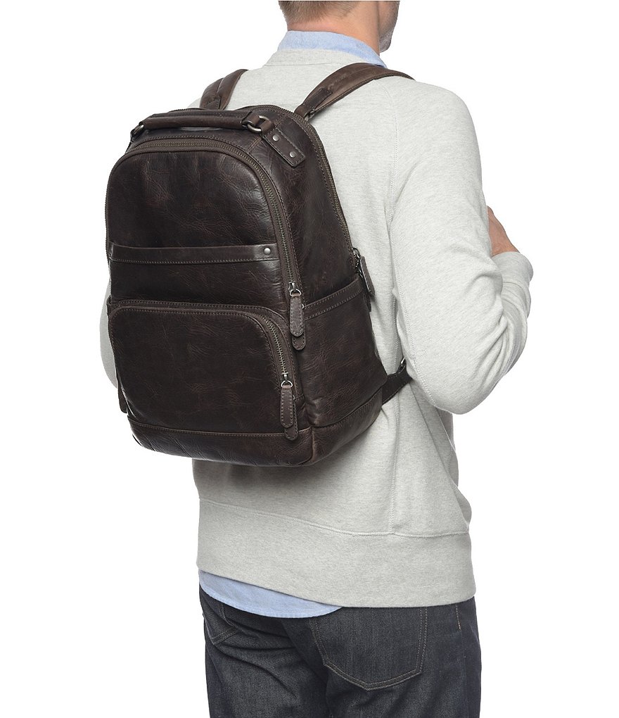 Frye Logan Burnished Leather Backpack