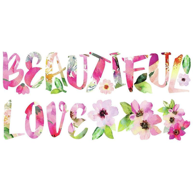 Beautiful Love Quote Peel and Stick Wall Decal - RoomMates