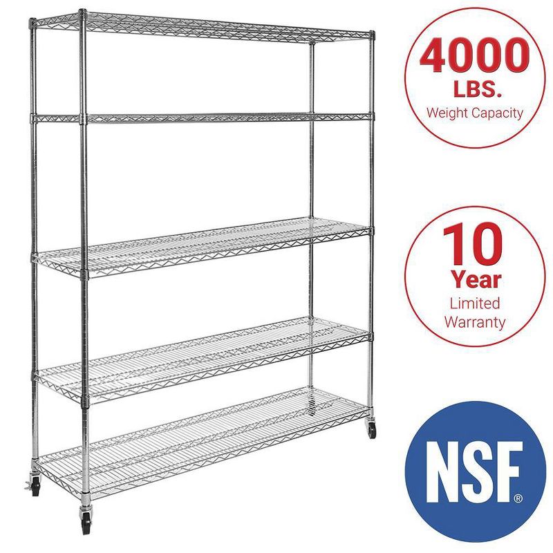 Rubbermaid Shed Shelf, Wire Basket & 50 Lbs Capacity 34" Tool Rack (2 of Each)