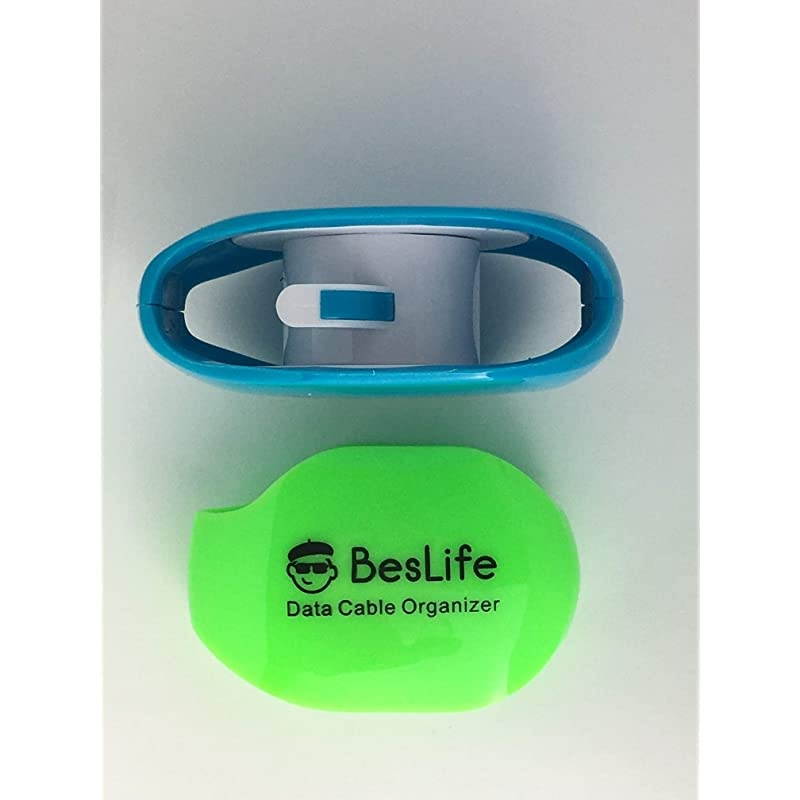 Cable Organizer Automatic Retractable Cord Organizer for standard USB Cables iphone Android and Braided charging cables Headphone and Laptop Cables SmallLarge GreenBlue