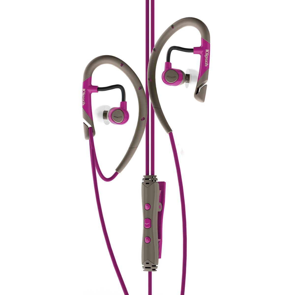 Klipsch Image A5i Sport In-Ear Headphones with Mic (Magenta)