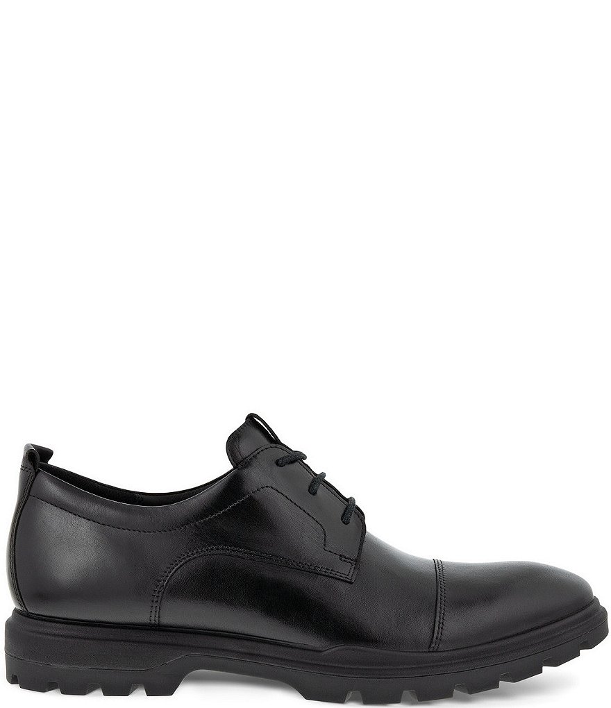 ECCO Men's Citytray Avant Cap Toe Leather Lace-Up Oxfords