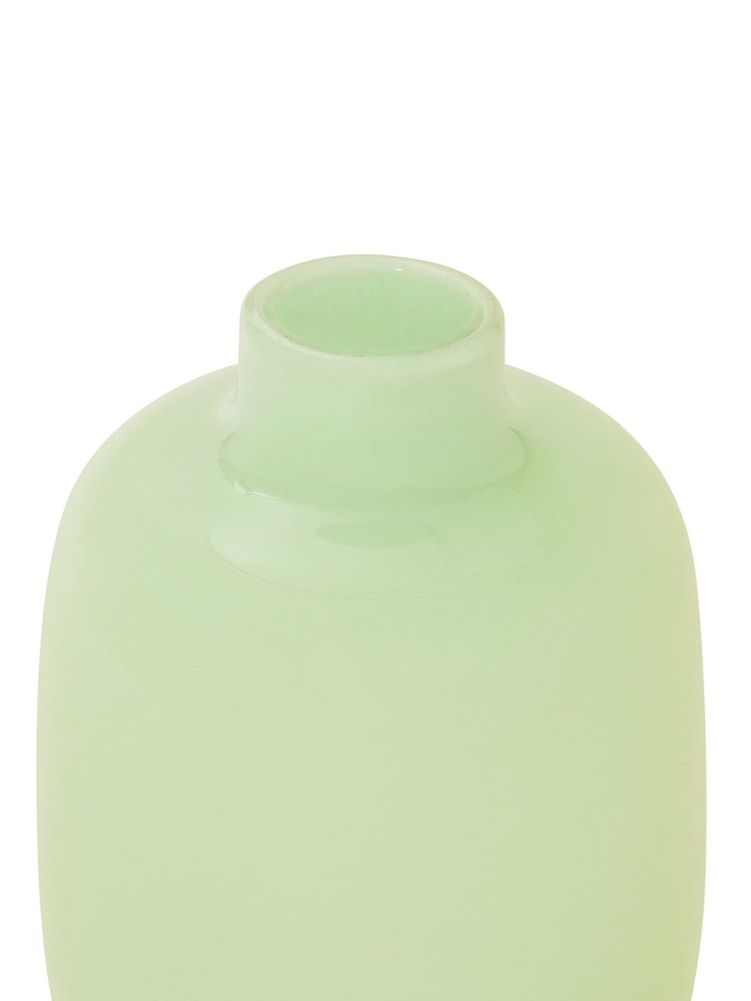 Pure Home and Living Green Glass Powder Finish Vase