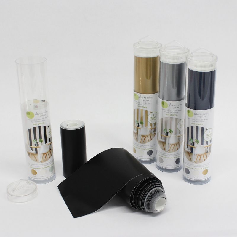 Devine Color Mini Stripe Wallpaper Black