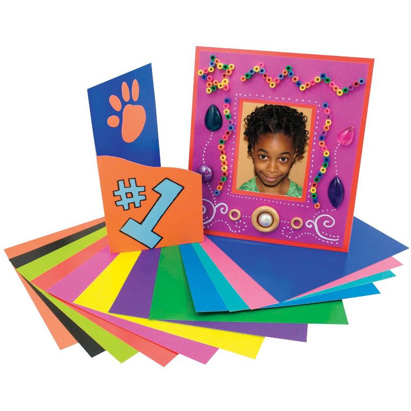 Roylco Colored Card Stock, 8 x 9 Inches, Assorted Colors, pk of 100