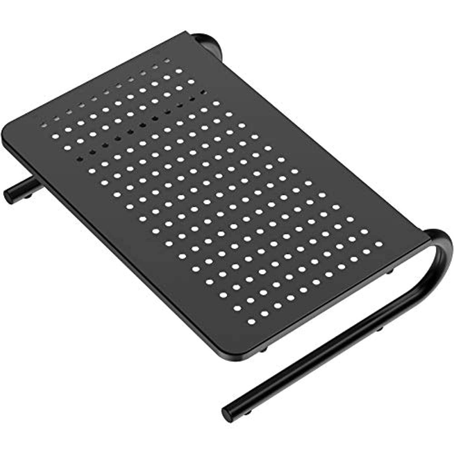 monitor stand riser with vented metal for computer, laptop, imac, pc, printer, notebook and all flat screen display, putorsen 14.5 desktop ergonomic platform with non-skid rubber 4