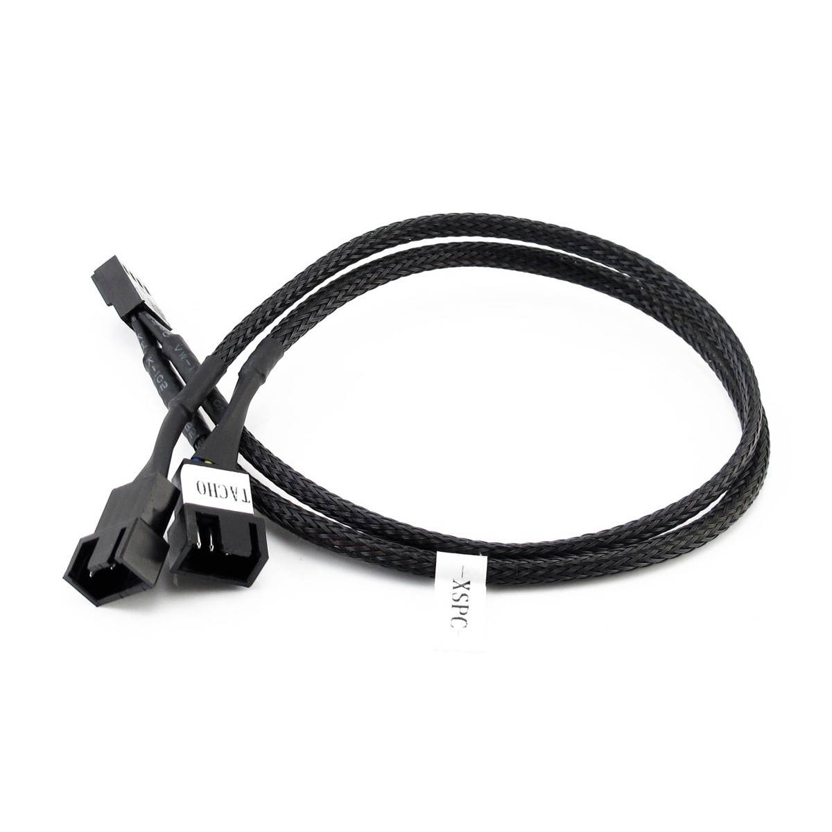 XSPC PWM Twin Splitter Cable, 30cm, Black