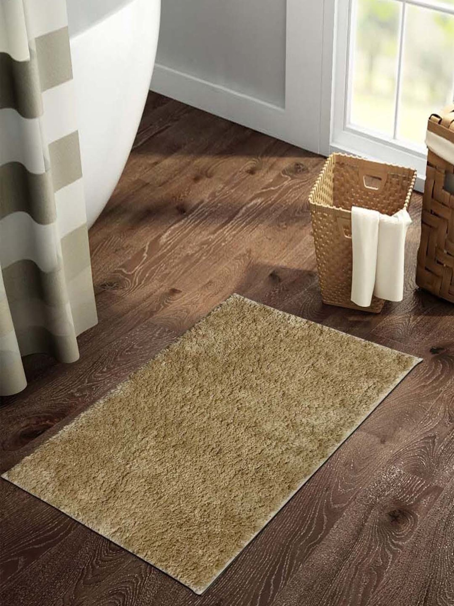 Welspun DAY TO DAY PLUS Beige Drylon 1418 GSM Large Bath Mat