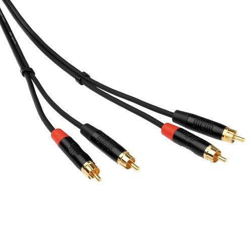 Kopul 2 RCA Male to 2 RCA Male Stereo Audio Cable (1.5 ft)