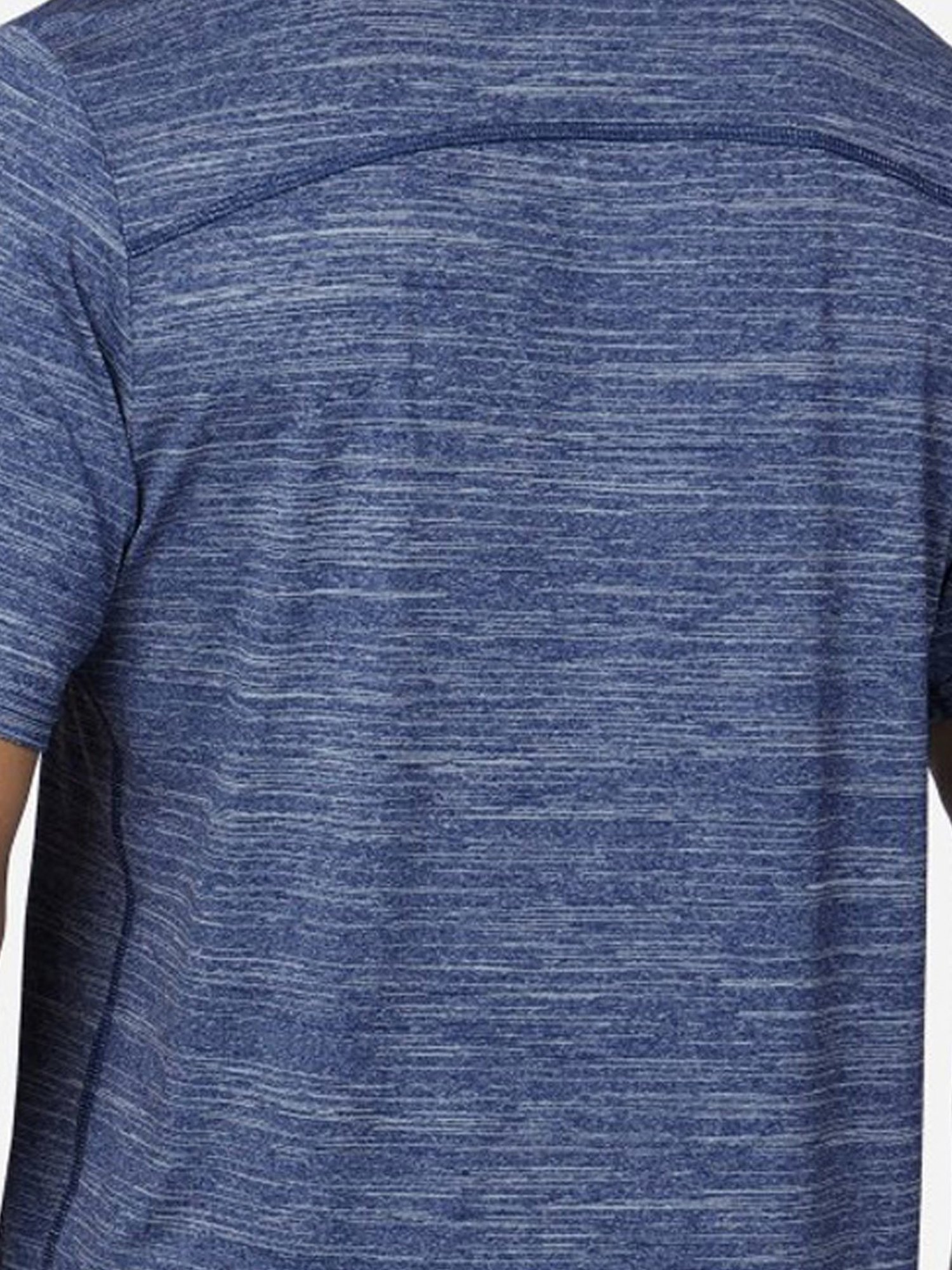 Skechers Blue Regular Fit Printed T-Shirt