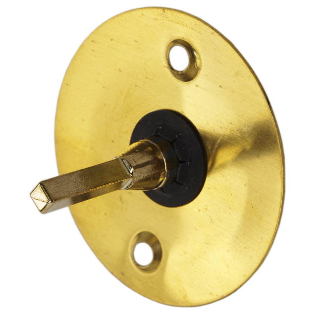 Progressive 77/3 Brass US3 Solid Brass Round Plate With Thumb Turn