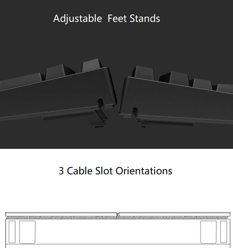 iKBC  F87-RGB Cool Exterior TKL USB Wired RGB N-key Rollover Mechanical Keyboard  For Office And Game, Cherry MX  Silver - Black