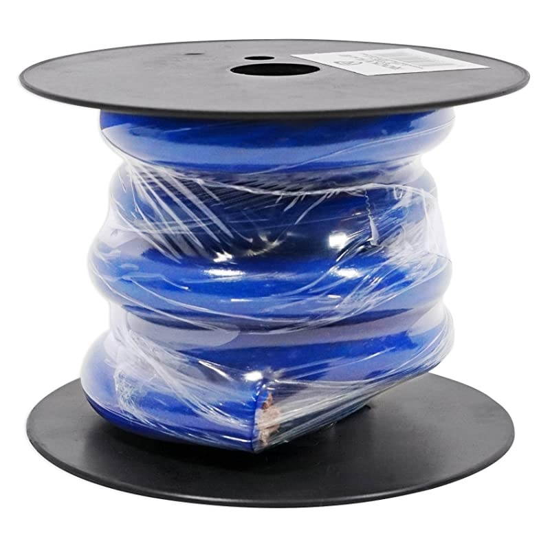 R0G5BLUE 0 Gauge AWG 5 Ft. Blue Car Amp Ground Wire Cable-High Grade