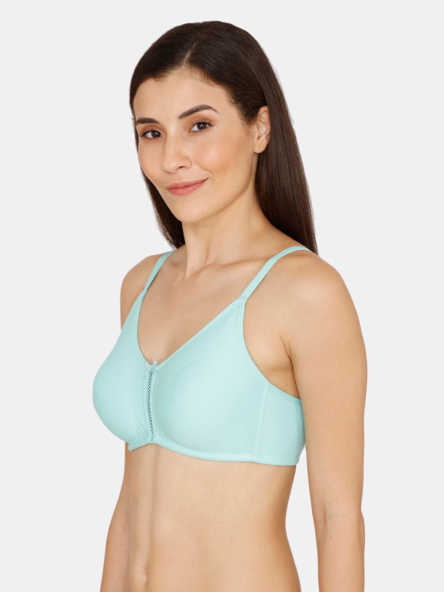 Zivame Aruba Blue Non Wired Non Padded Full Coverage Bra