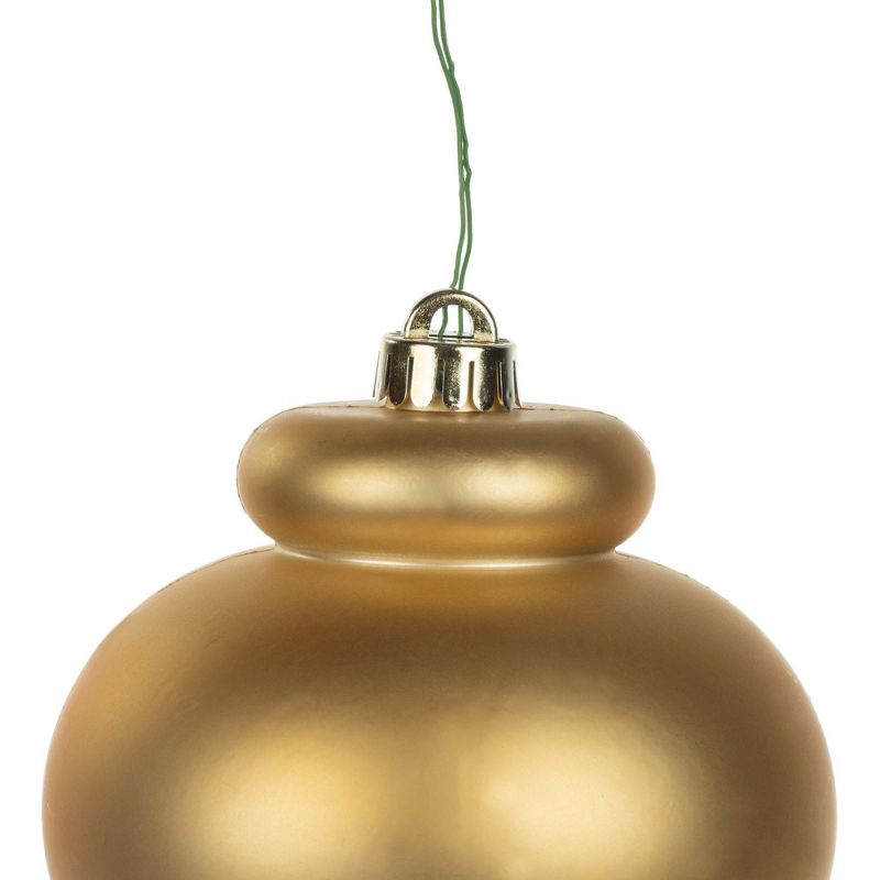 Vickerman 14" Copper Gold Matte Finial UV Coated Drilled Cap