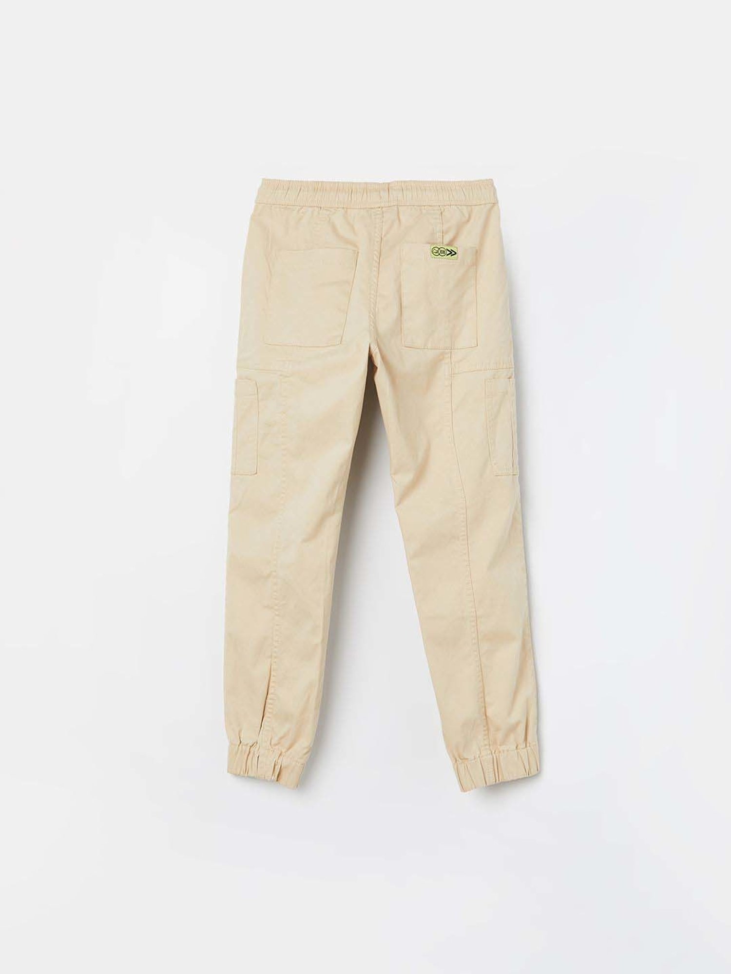 Juniors by Lifestyle Boys Beige Cotton Solid Woven Bottom