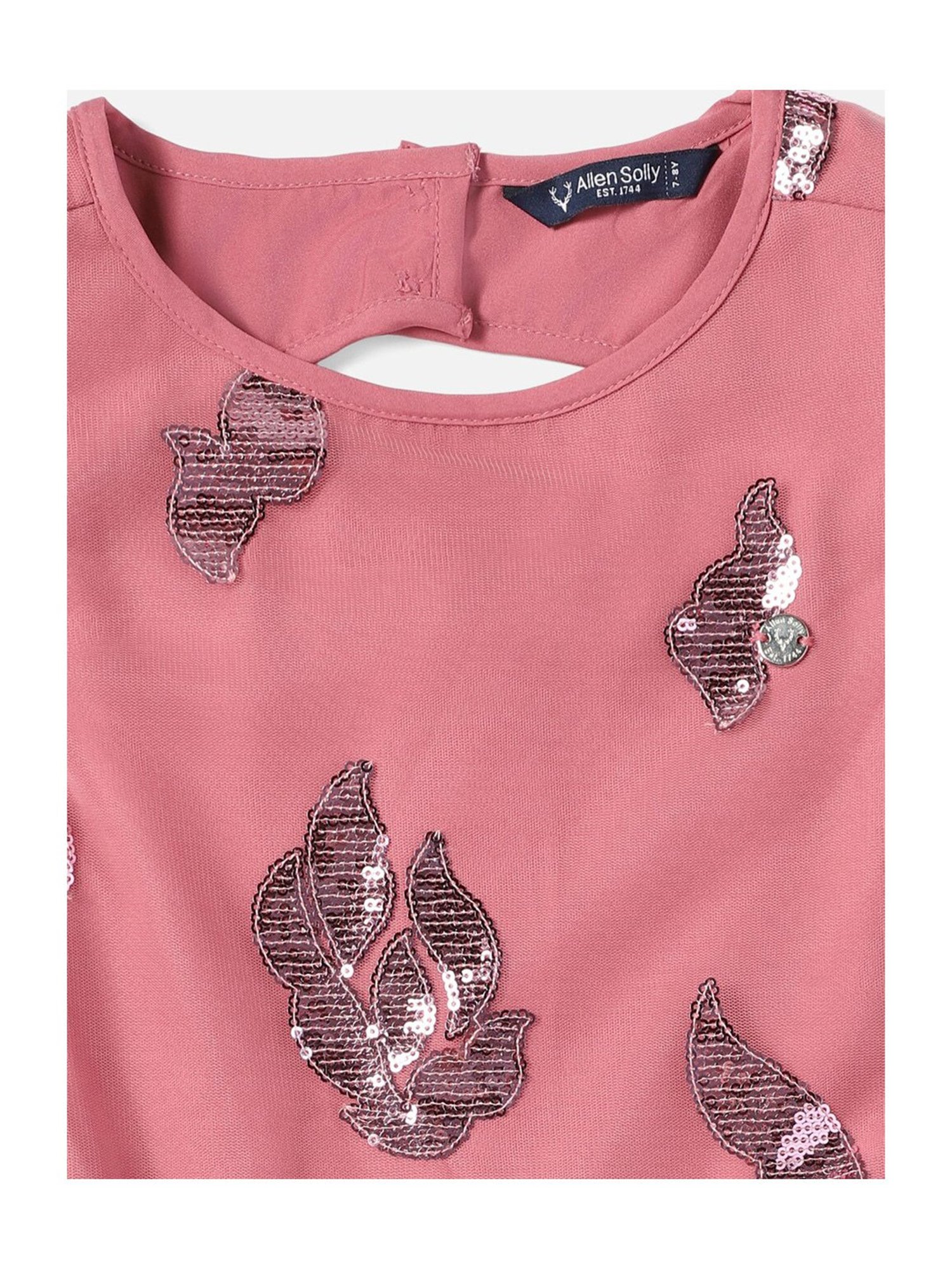 Allen Solly Junior Pink Embellished Frock