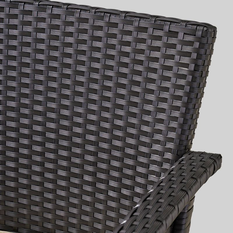 St Lucia 2pc Wicker Club Chairs - Brown/Tan - Christopher Knight Home