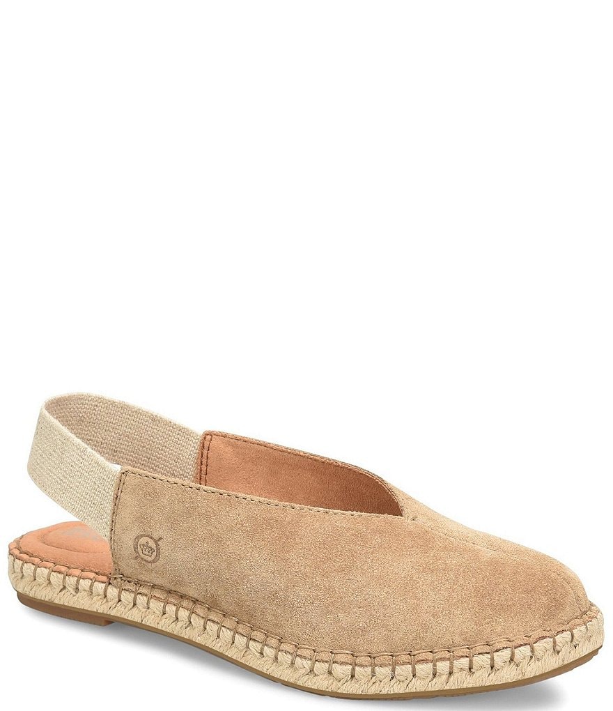 Born Shilo Suede Slingback Espadrilles