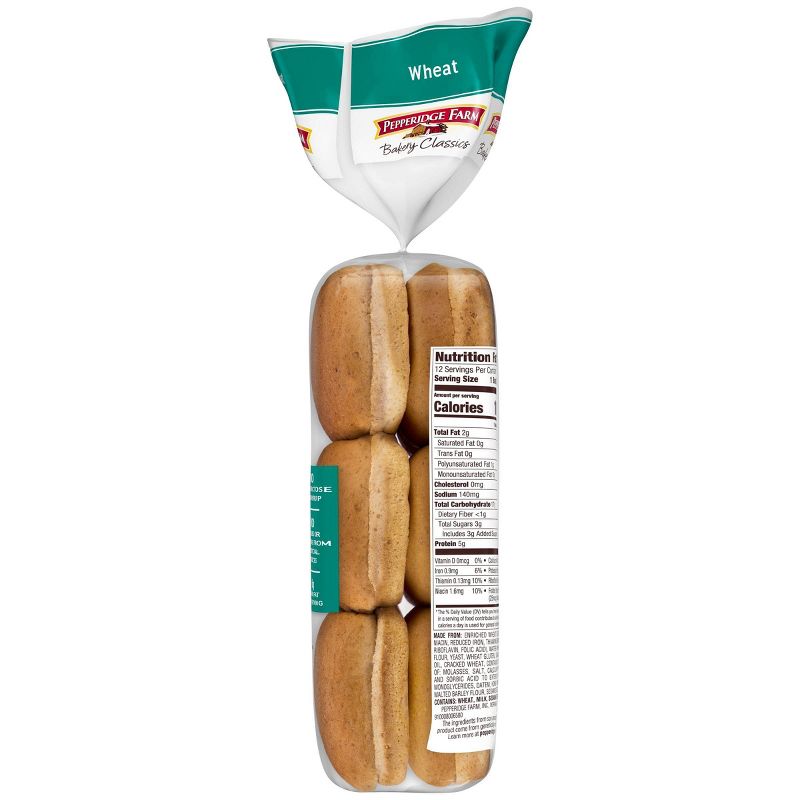 Pepperidge Farm Bakery Classics Wheat Slider Buns - 15oz/12ct