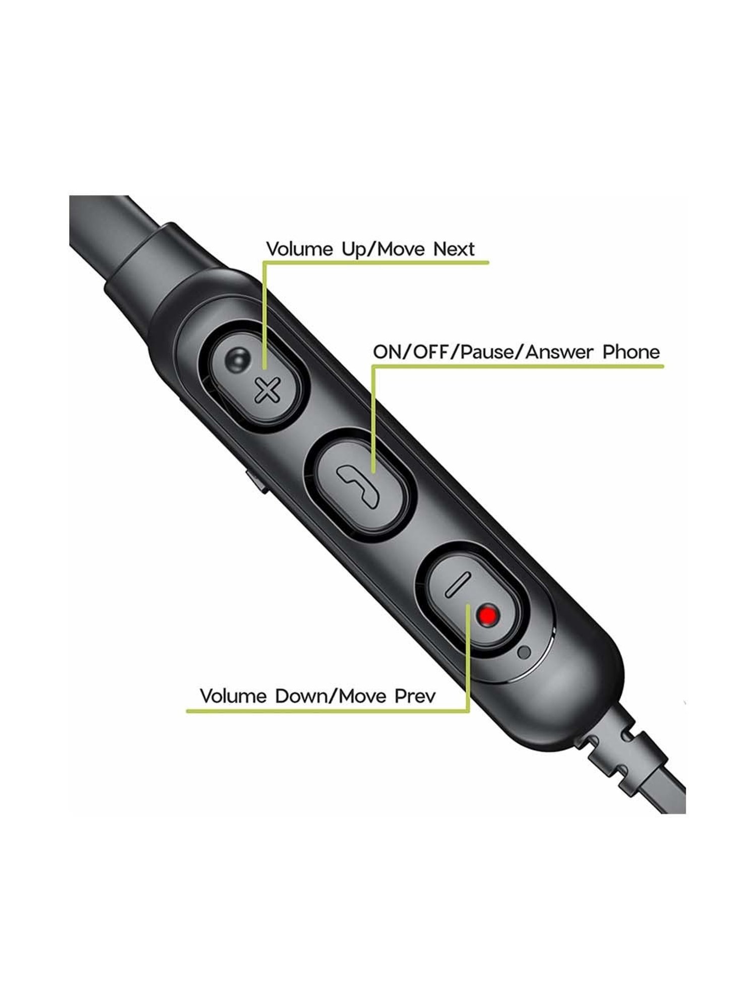 Maxx NX3 Wireless Neckband with Rapid Charge (Black)