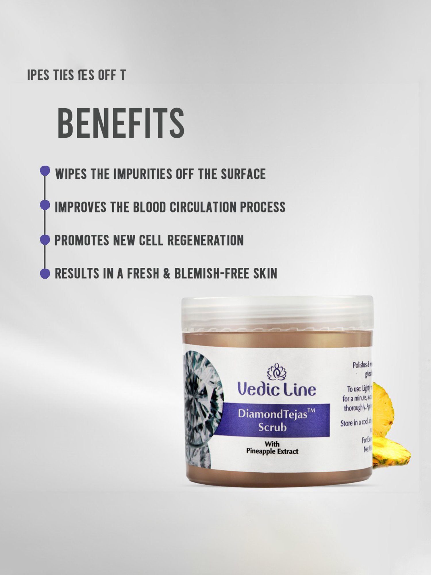 VEDIC LINE Diamond Tejas Scrub - 100 ml