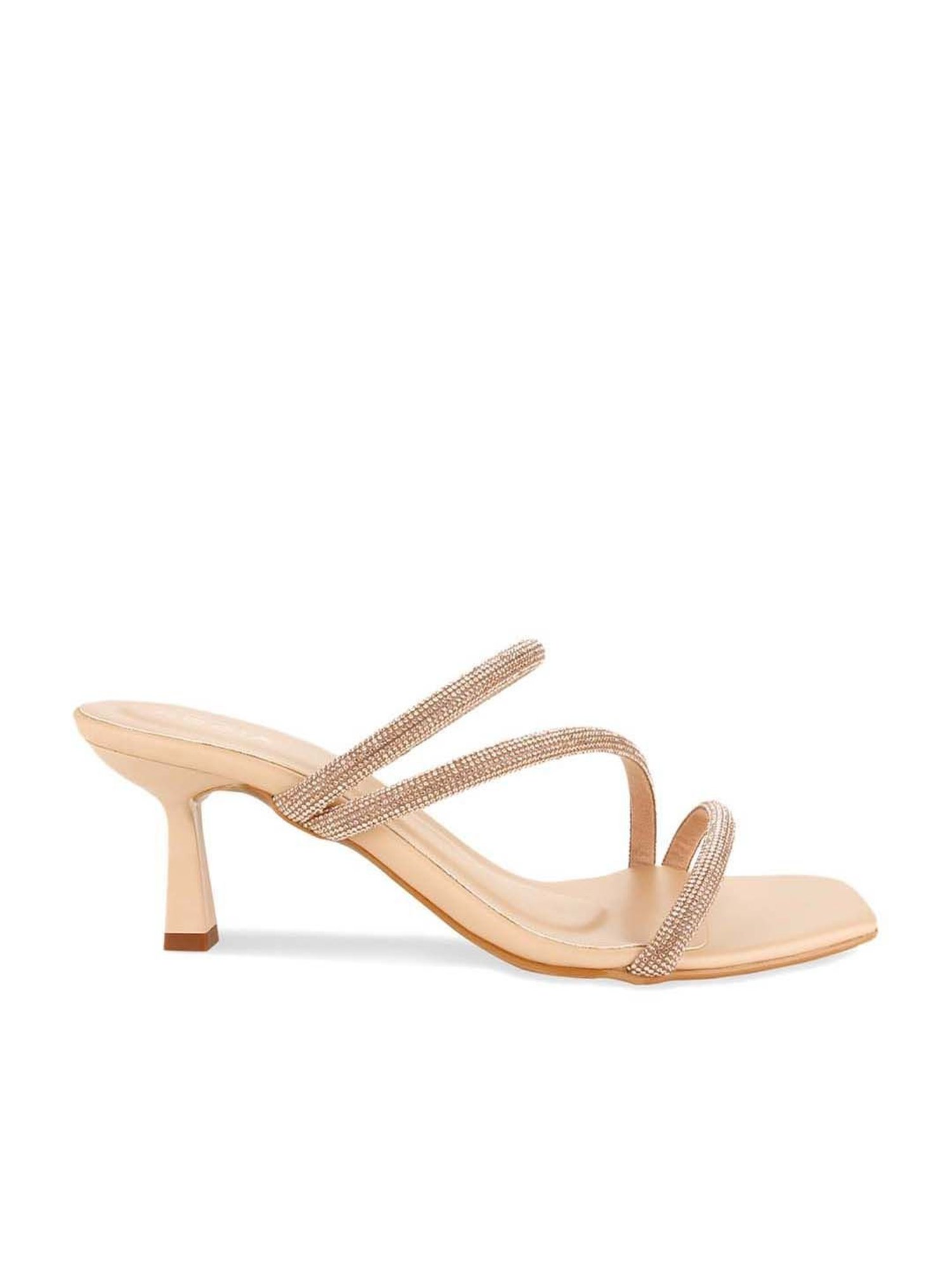 Rocia by Regal Women's Rose Gold & Peach Casual Stilettos
