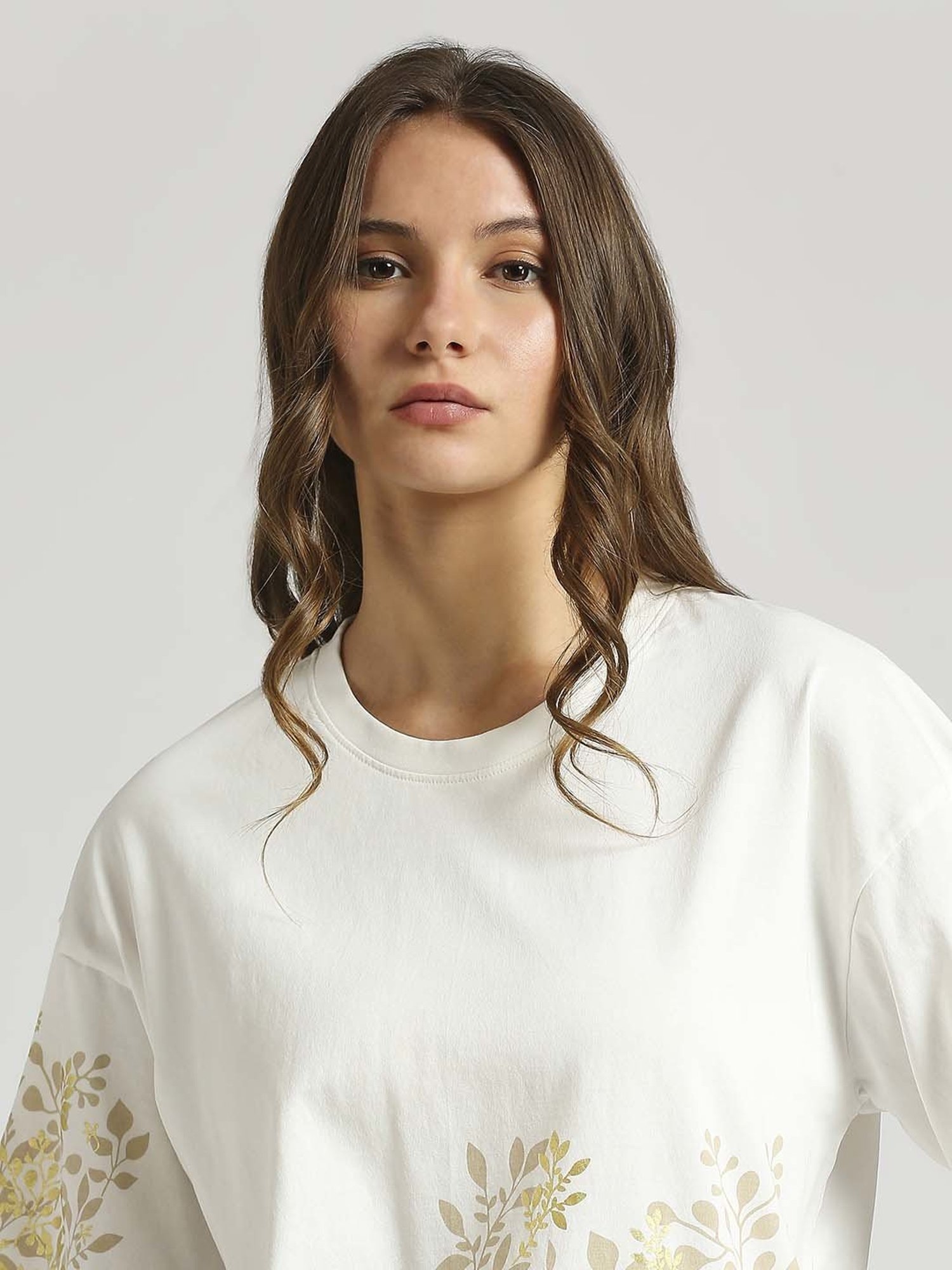Pepe Jeans White Cotton Printed T-Shirt