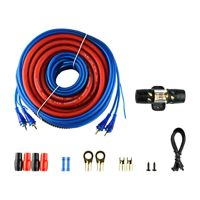 Taramps 900234 TW SLAVE Car Audio Dual Output Wireless Receptor Digital Transmitter with Audiopipe PK-2100SX Amplifier Installation Kit