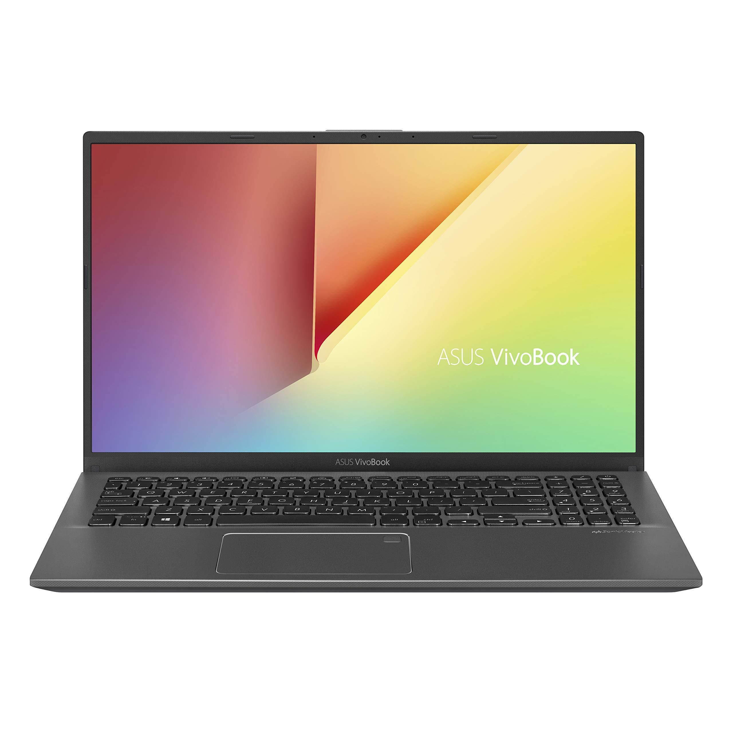 ASUS Vivobook 15 Thin and Light Laptop, 15.6&rdquo; FHD, Intel Core i3-8145U (up to 3.9GHz), 8GB DDR4 RAM, 128GB M.2 SSD, Windows 10 S, F512FA-AB34, Slate Gray Notebook PC Computer