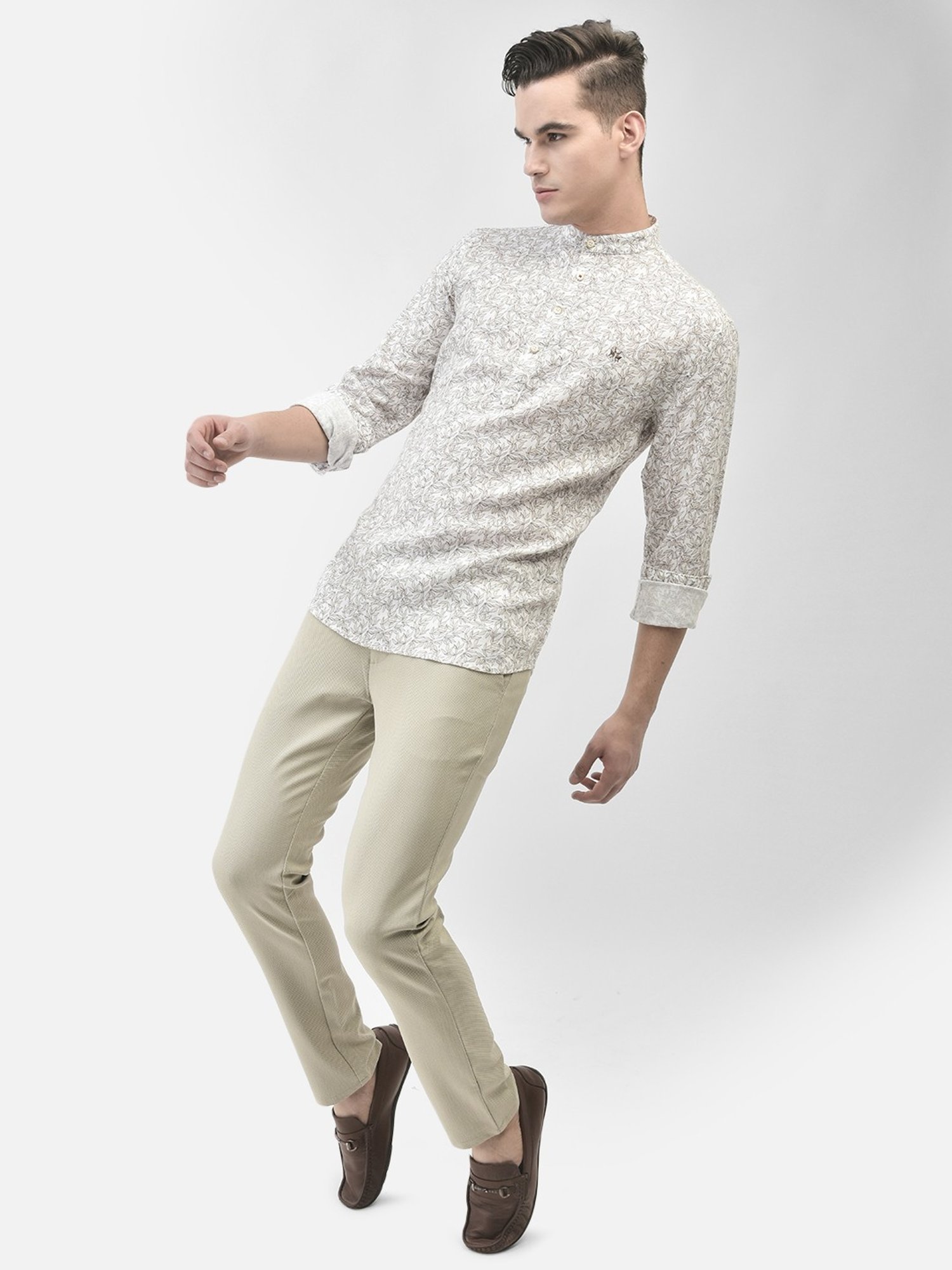 Manthan Red Full Sleeves Solid Kurta